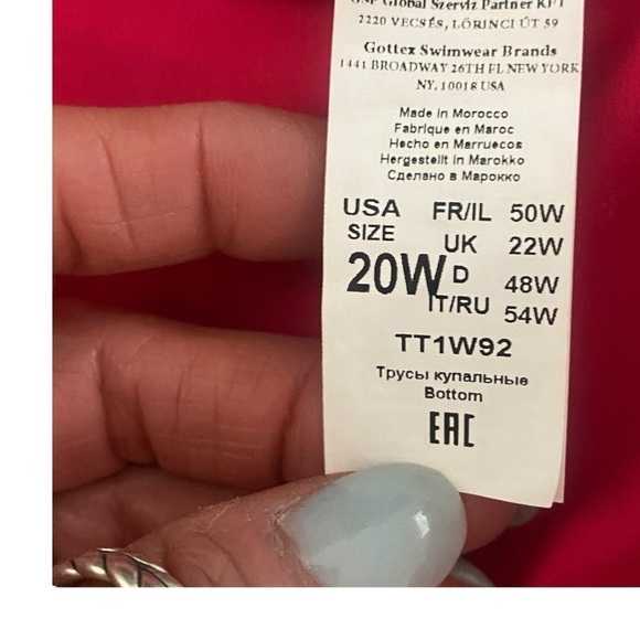 NEW Profile by Gottex size 20W side flounce skirted swimsuit bottom - Picture 7 of 8